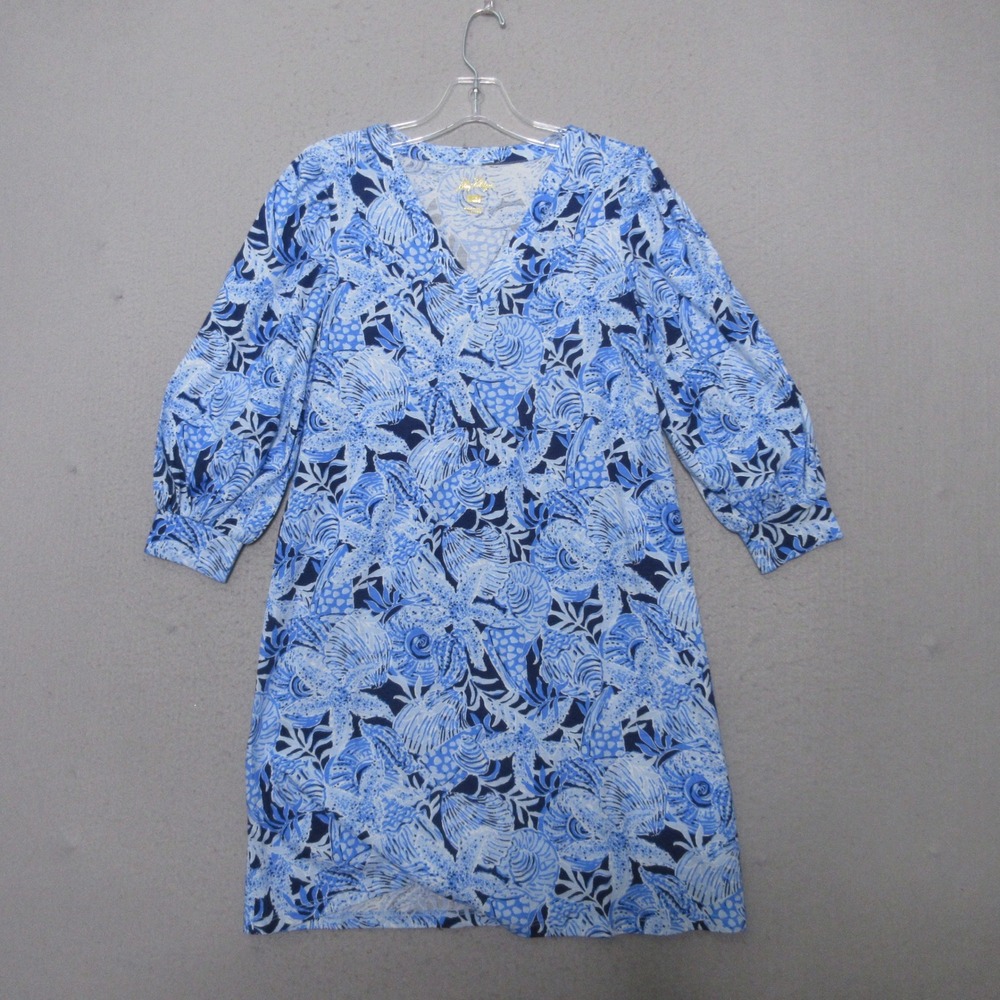 Lilly Pulitzer Dress Cass Coastal Constellation Cotton Beachy Shift Resort NWT